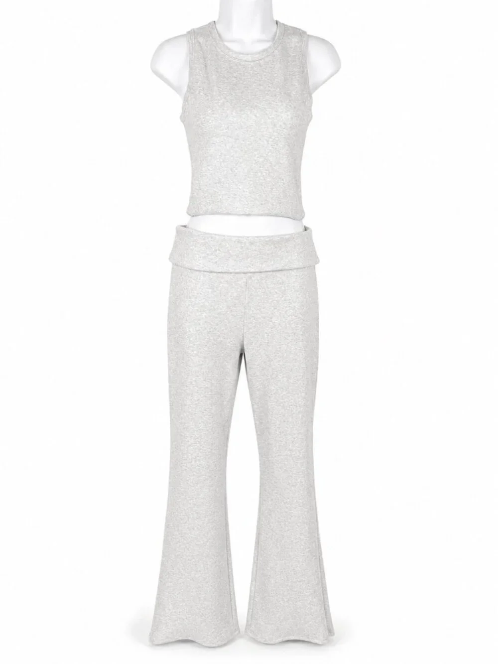Camila Coelho Revolve 2 Piece Set Women Sz L Gray Lounge Athleisure Comfy Soft